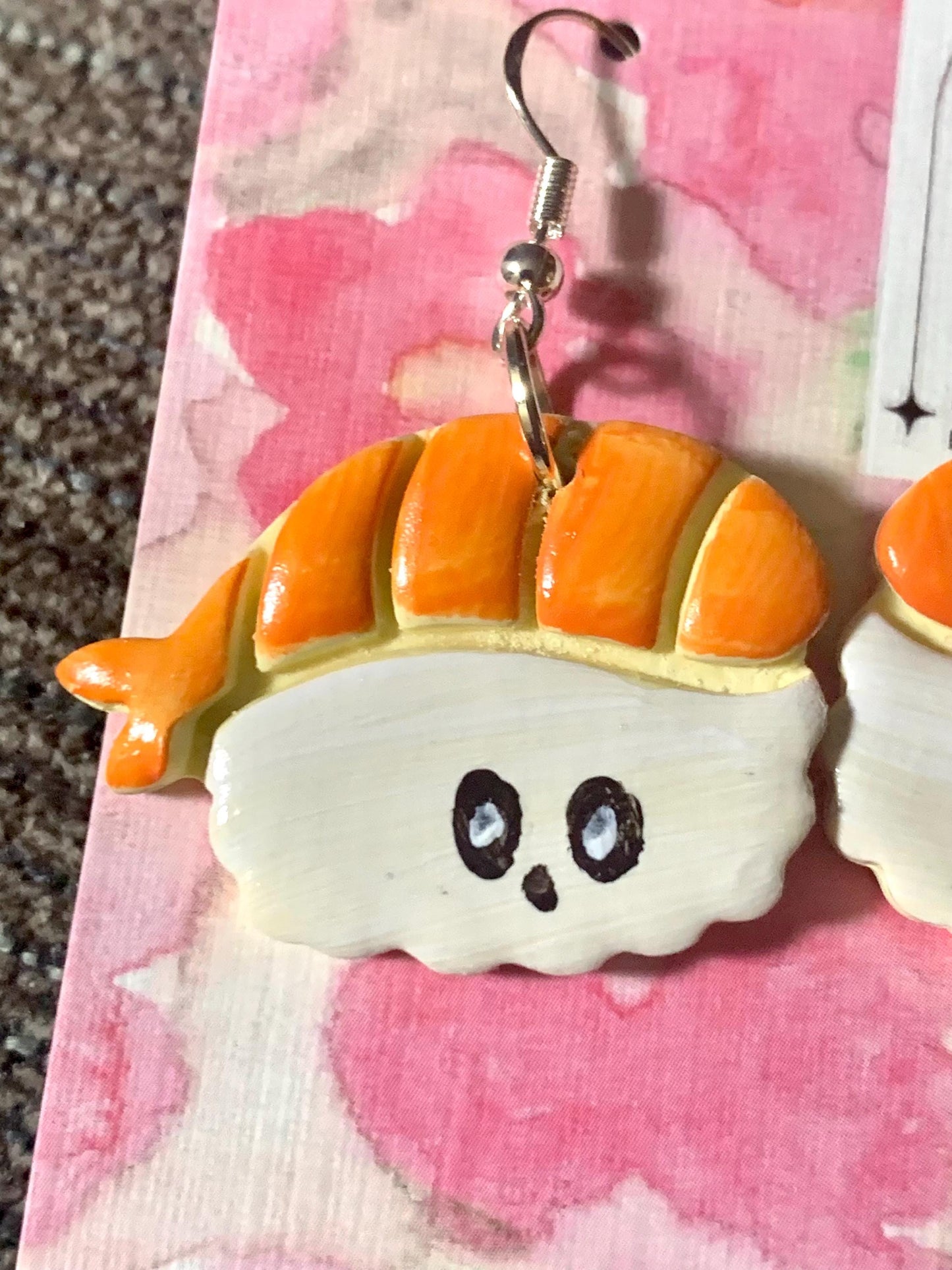 Kawaii Sushi Earrings - Cute Handmade Nigiri Earrings - Quirky Kawaii Food Jewelry - Cute Sushi Jewelry - Kawaii Gifts for Her - Fun Sushi A