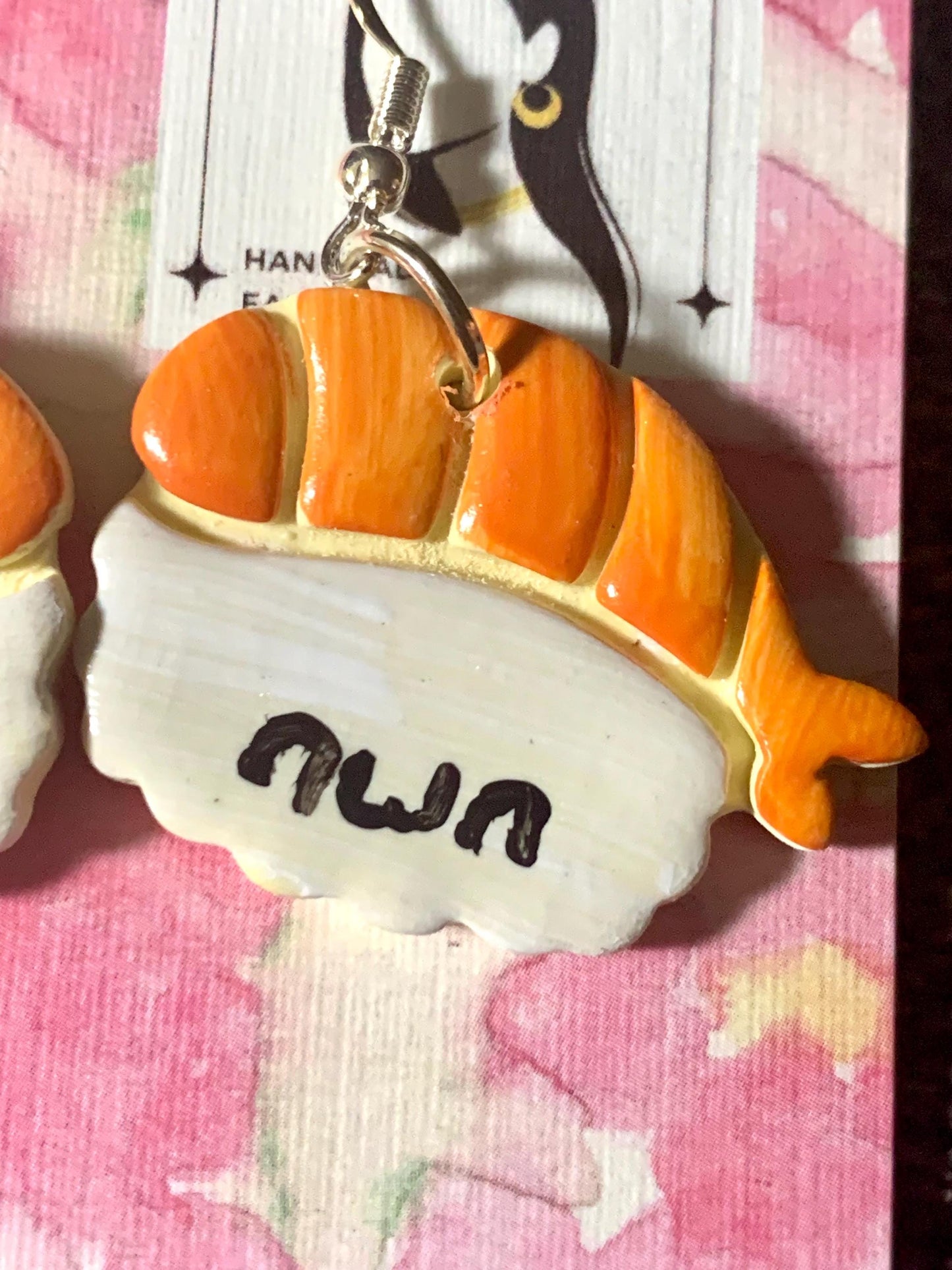 Kawaii Sushi Earrings - Cute Handmade Nigiri Earrings - Quirky Kawaii Food Jewelry - Cute Sushi Jewelry - Kawaii Gifts for Her - Fun Sushi A