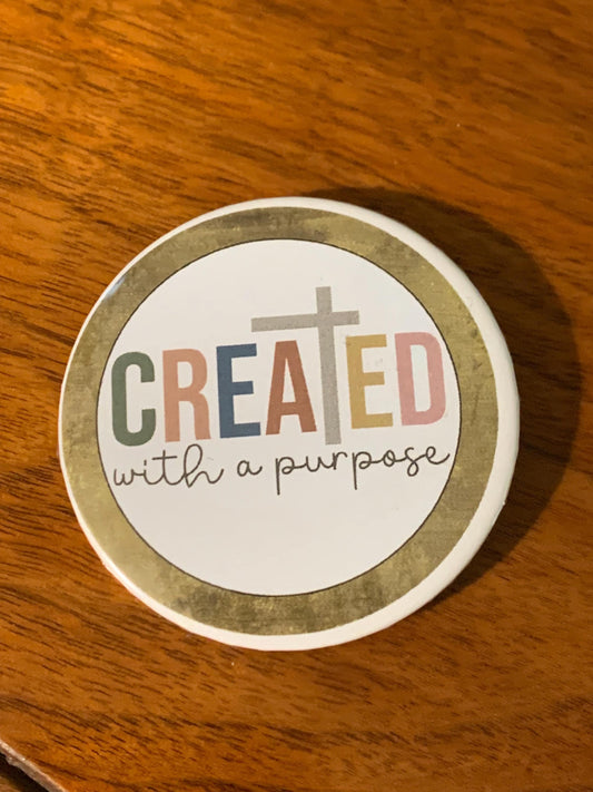 Christian 2.5 inch pin button