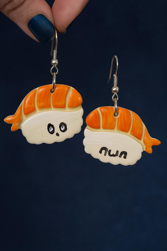 Kawaii Sushi Earrings - Cute Handmade Nigiri Earrings - Quirky Kawaii Food Jewelry - Cute Sushi Jewelry - Kawaii Gifts for Her - Fun Sushi A